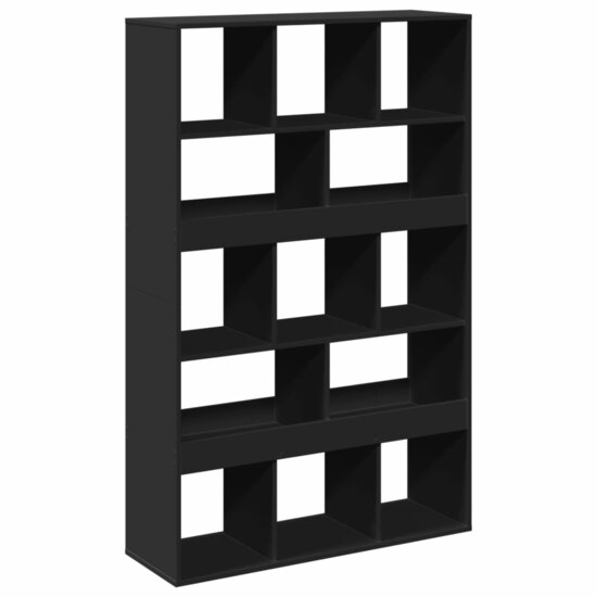 Boekenkast 100X33X156,5 Cm Bewerkt Hout 156.5 cm Zwart