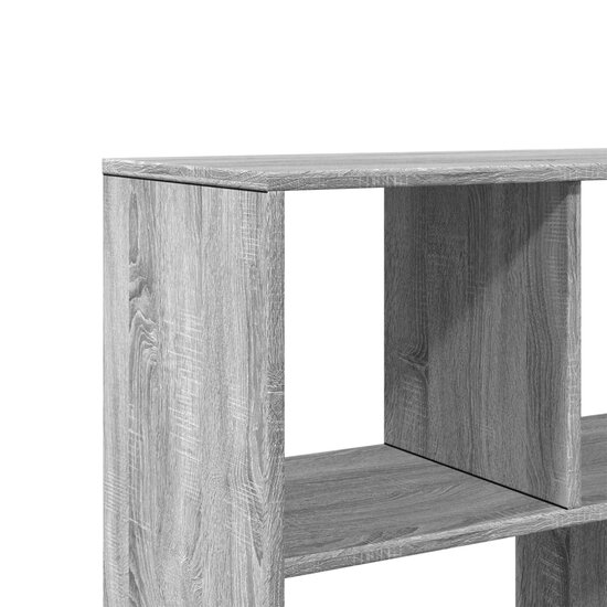 Boekenkast 100X33X156,5 Cm Bewerkt Hout Eikenkleur 156.5 cm Grijs sonoma
