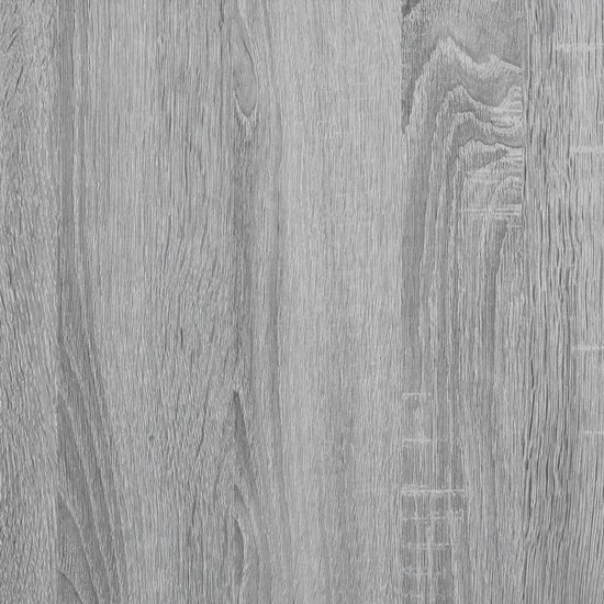 Boekenkast 100X33X156,5 Cm Bewerkt Hout Eikenkleur 156.5 cm Grijs sonoma
