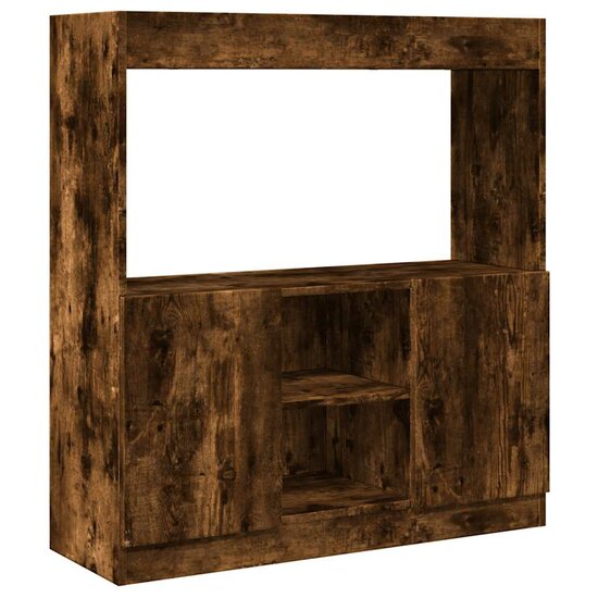 Hoge Kast 92X33X Bewerkt Hout Kleurig Gerookt Eiken 92 cm 100 cm