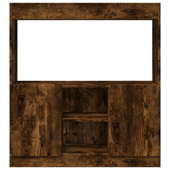 Hoge Kast 92X33X Bewerkt Hout Kleurig Gerookt Eiken 92 cm 100 cm