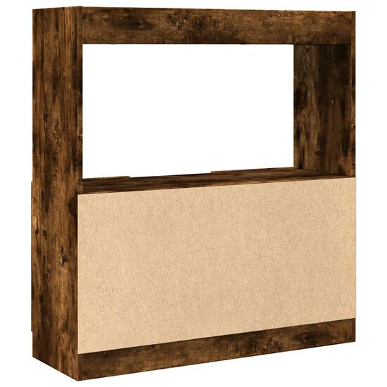 Hoge Kast 92X33X Bewerkt Hout Kleurig Gerookt Eiken 92 cm 100 cm