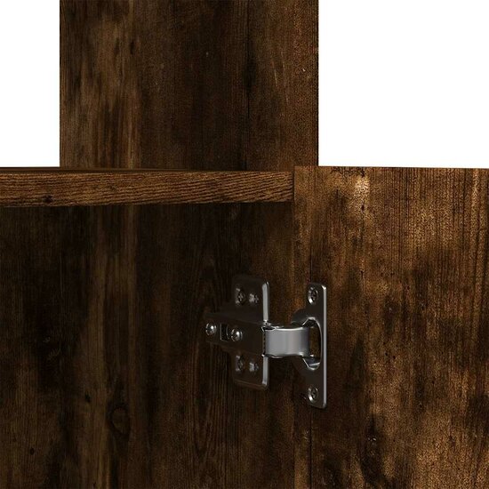 Hoge Kast 92X33X Bewerkt Hout Kleurig Gerookt Eiken 92 cm 100 cm