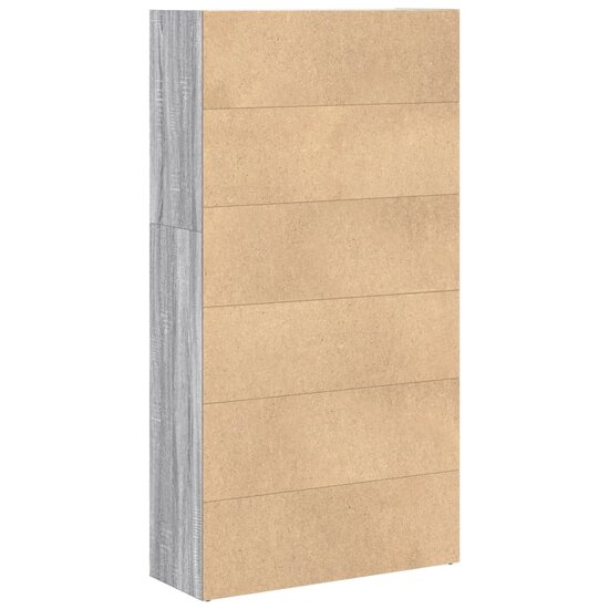 Boekenkast 80X30X Bewerkt Hout Eikenkleurig Grijs Sonoma 80 cm 152 cm