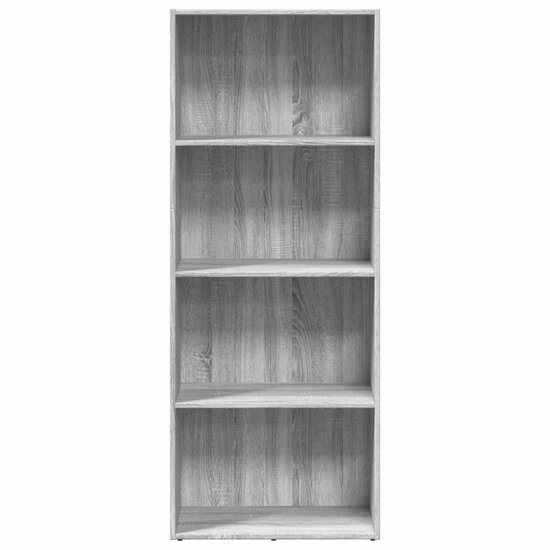 Boekenkast 60X30X Bewerkt Hout Eikenkleurig Grijs Sonoma 60 cm 152 cm