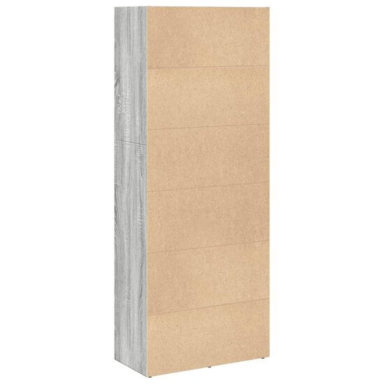 Boekenkast 60X30X Bewerkt Hout Eikenkleurig Grijs Sonoma 60 cm 152 cm