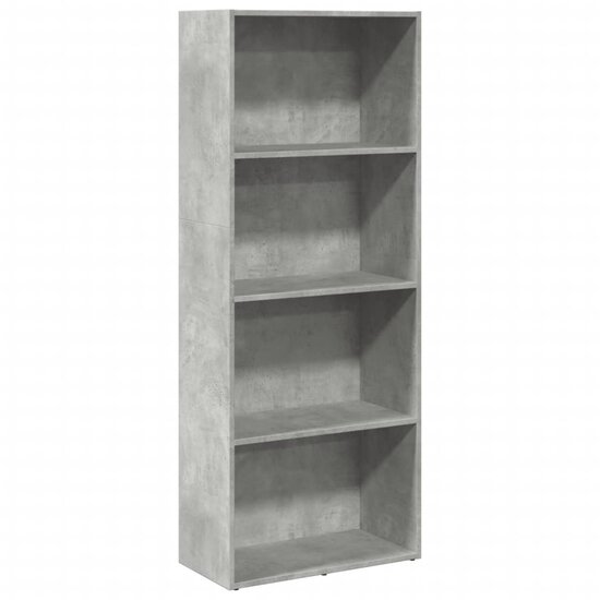 Boekenkast 60X30X Bewerkt Hout Betongrijs 60 cm 152 cm