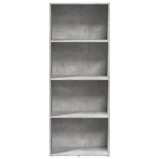 Boekenkast 60X30X Bewerkt Hout Betongrijs 60 cm 152 cm