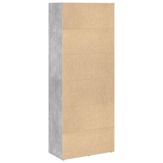 Boekenkast 60X30X Bewerkt Hout Betongrijs 60 cm 152 cm