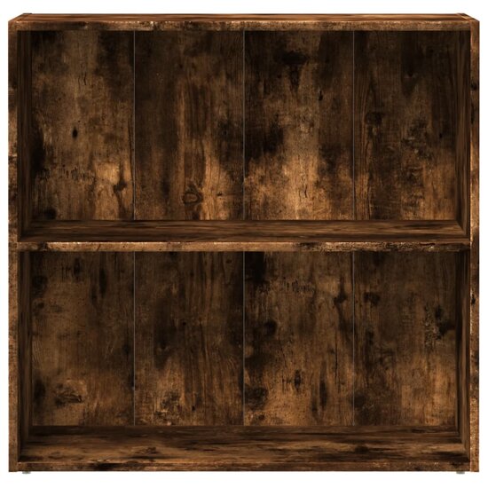 Boekenkast 80X30X Bewerkt Hout Kleurig Gerookt Eiken 80 cm 77 cm