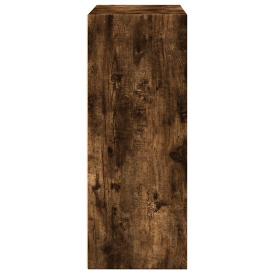 Boekenkast 80X30X Bewerkt Hout Kleurig Gerookt Eiken 80 cm 77 cm