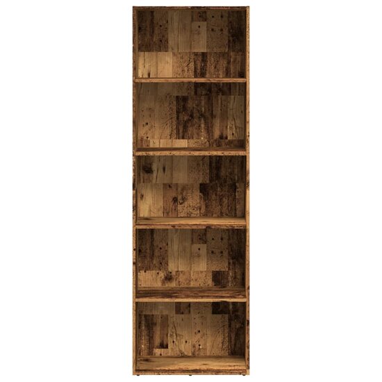 Boekenkast 60X30X Bewerkt Hout Kleurig Oud Hout 60 cm 189 cm