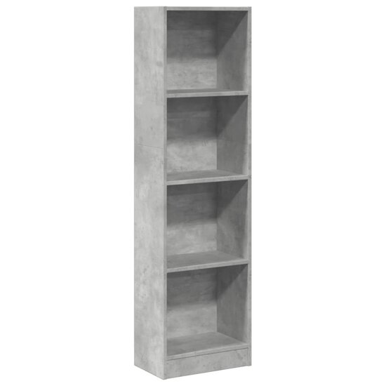 Boekenkast 40X24X Bewerkt Hout Betongrijs 40 cm 143 cm