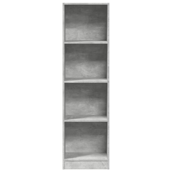 Boekenkast 40X24X Bewerkt Hout Betongrijs 40 cm 143 cm