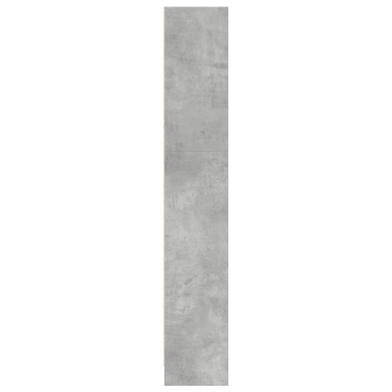 Boekenkast 40X24X Bewerkt Hout Betongrijs 40 cm 143 cm