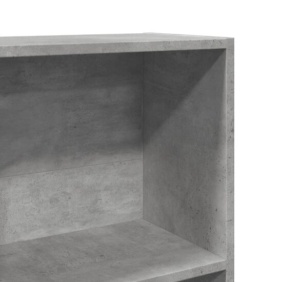 Boekenkast 40X24X Bewerkt Hout Betongrijs 40 cm 143 cm