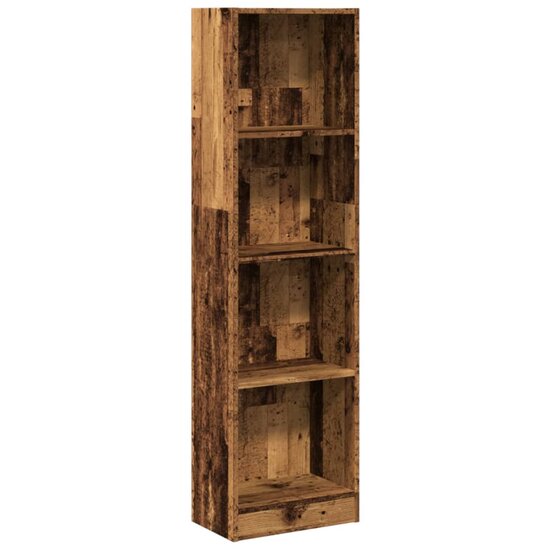 Boekenkast 40X24X Bewerkt Hout Kleurig Oud Hout 40 cm 143 cm