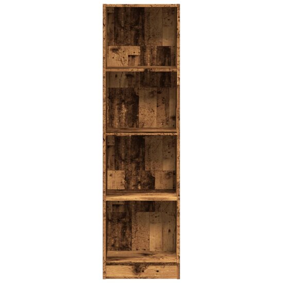 Boekenkast 40X24X Bewerkt Hout Kleurig Oud Hout 40 cm 143 cm