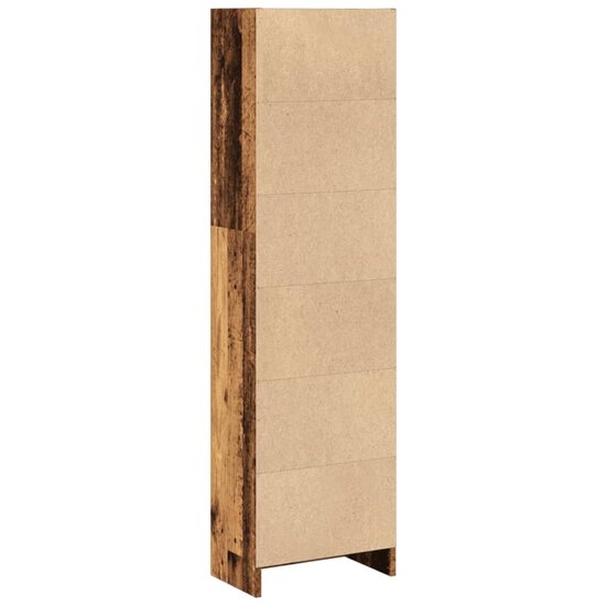 Boekenkast 40X24X Bewerkt Hout Kleurig Oud Hout 40 cm 143 cm