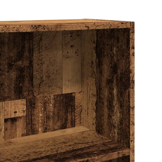 Boekenkast 40X24X Bewerkt Hout Kleurig Oud Hout 40 cm 143 cm