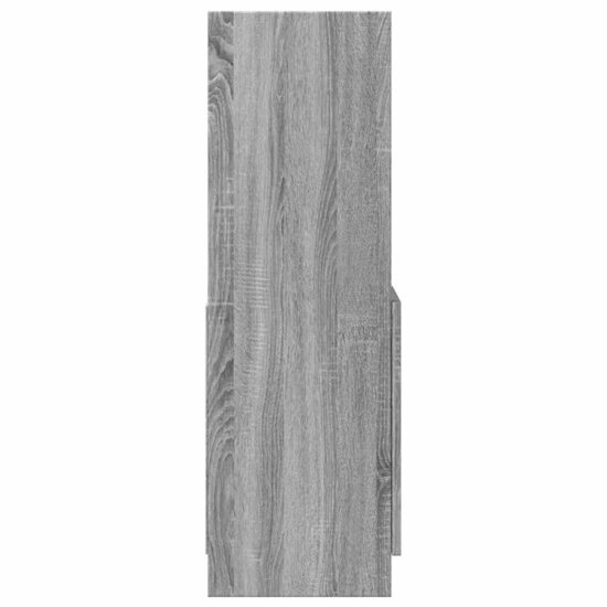 Hoge Kast 92X33X Bewerkt Hout Eikenkleurig Grijs Sonoma 92 cm 100 cm