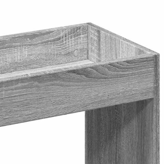 Hoge Kast 92X33X Bewerkt Hout Eikenkleurig Grijs Sonoma 92 cm 100 cm