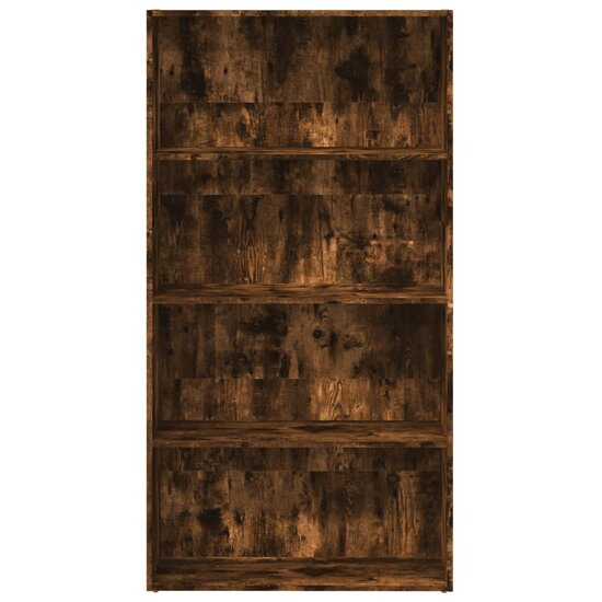 Boekenkast 80X30X Bewerkt Hout Kleurig Gerookt Eiken 80 cm 152 cm