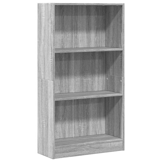 Boekenkast 60X24X Bewerkt Hout Eikenkleurig Grijs Sonoma 60 cm 109 cm