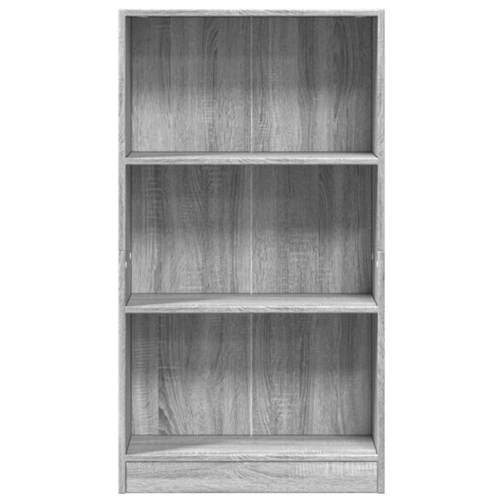 Boekenkast 60X24X Bewerkt Hout Eikenkleurig Grijs Sonoma 60 cm 109 cm