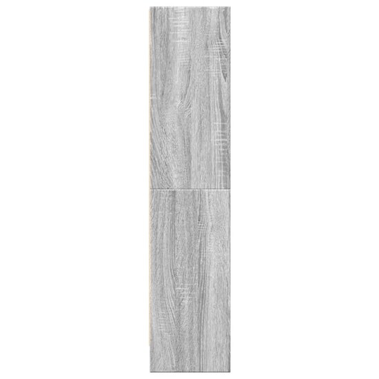 Boekenkast 60X24X Bewerkt Hout Eikenkleurig Grijs Sonoma 60 cm 109 cm