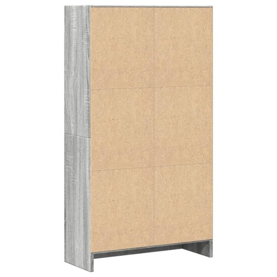 Boekenkast 60X24X Bewerkt Hout Eikenkleurig Grijs Sonoma 60 cm 109 cm