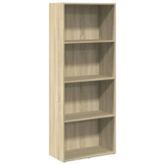 Boekenkast 60X30X Bewerkt Hout Kleurig Sonoma Eiken 60 cm 152 cm