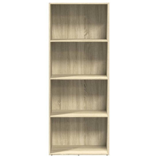 Boekenkast 60X30X Bewerkt Hout Kleurig Sonoma Eiken 60 cm 152 cm