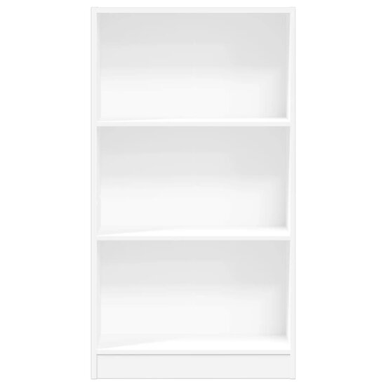 Boekenkast 60X24X Bewerkt Hout Wit 60 cm 109 cm