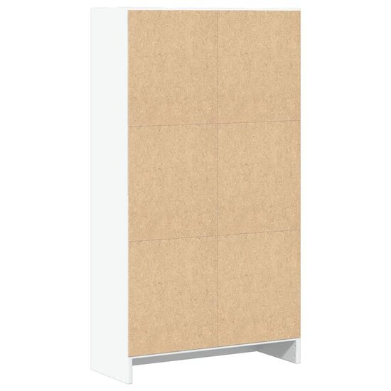 Boekenkast 60X24X Bewerkt Hout Wit 60 cm 109 cm