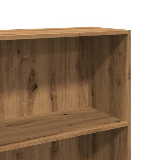 Boekenkast 60X30X Bewerkt Hout Artisanaal Eikenkleurig Artisian Oak 60 cm 189 cm