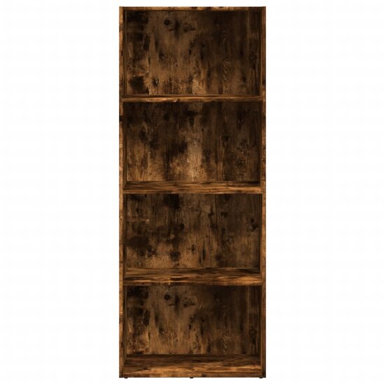 Boekenkast 60X30X Bewerkt Hout Kleurig Gerookt Eiken 60 cm 152 cm