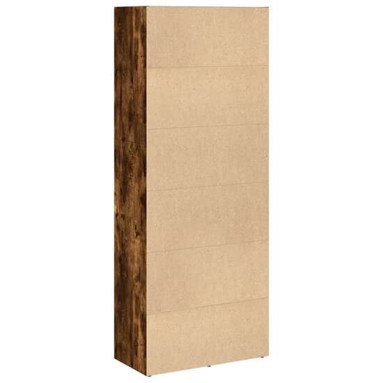 Boekenkast 60X30X Bewerkt Hout Kleurig Gerookt Eiken 60 cm 152 cm