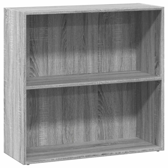 Boekenkast 80X30X Bewerkt Hout Eikenkleurig Grijs Sonoma 80 cm 77 cm