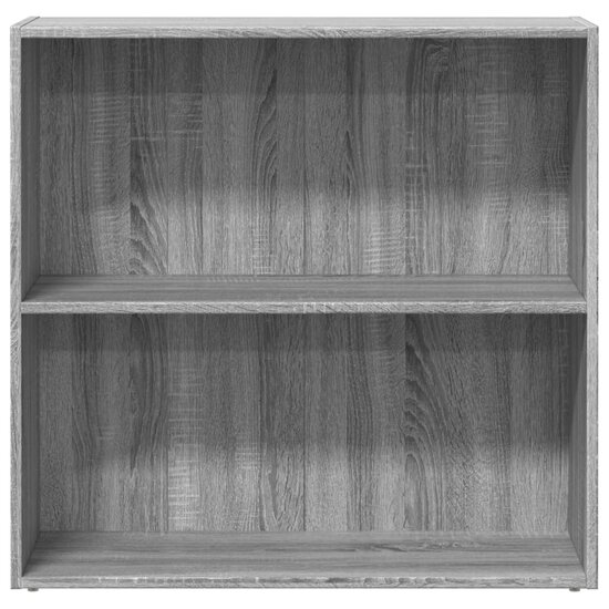Boekenkast 80X30X Bewerkt Hout Eikenkleurig Grijs Sonoma 80 cm 77 cm