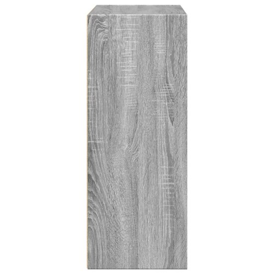 Boekenkast 80X30X Bewerkt Hout Eikenkleurig Grijs Sonoma 80 cm 77 cm