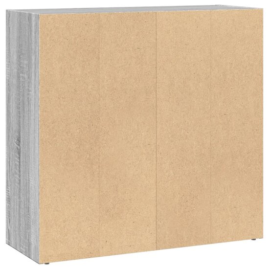 Boekenkast 80X30X Bewerkt Hout Eikenkleurig Grijs Sonoma 80 cm 77 cm