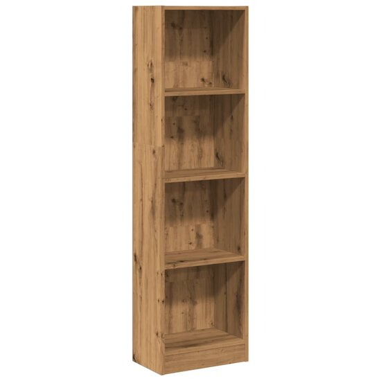 Boekenkast 40X24X Bewerkt Hout Artisanaal Kleurig Eiken 40 cm 143 cm