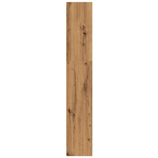 Boekenkast 40X24X Bewerkt Hout Artisanaal Kleurig Eiken 40 cm 143 cm