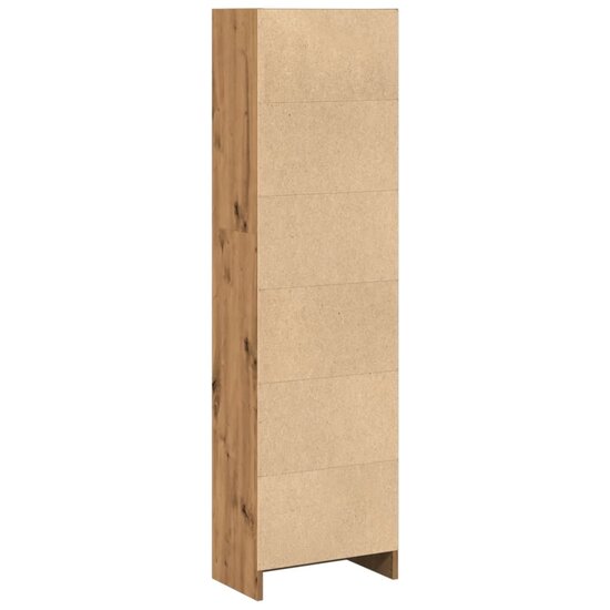 Boekenkast 40X24X Bewerkt Hout Artisanaal Kleurig Eiken 40 cm 143 cm