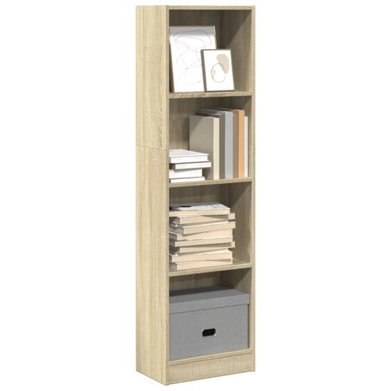 Boekenkast 40X24X Bewerkt Hout Kleurig Sonoma Eiken 40 cm 143 cm