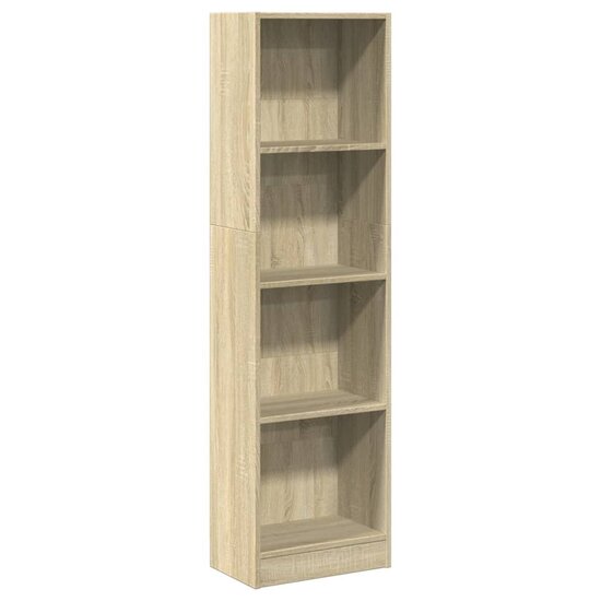 Boekenkast 40X24X Bewerkt Hout Kleurig Sonoma Eiken 40 cm 143 cm