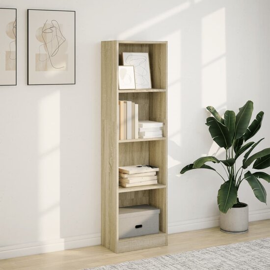 Boekenkast 40X24X Bewerkt Hout Kleurig Sonoma Eiken 40 cm 143 cm