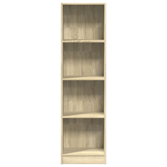 Boekenkast 40X24X Bewerkt Hout Kleurig Sonoma Eiken 40 cm 143 cm