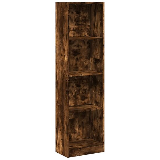 Boekenkast 40X24X Bewerkt Hout Kleurig Gerookt Eiken 40 cm 143 cm